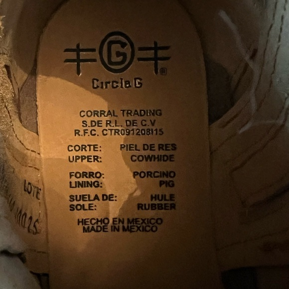 Circle G by Corral Taupe Leopard Metallic Booties, Size 7.5 NIB - Picture 8 of 9